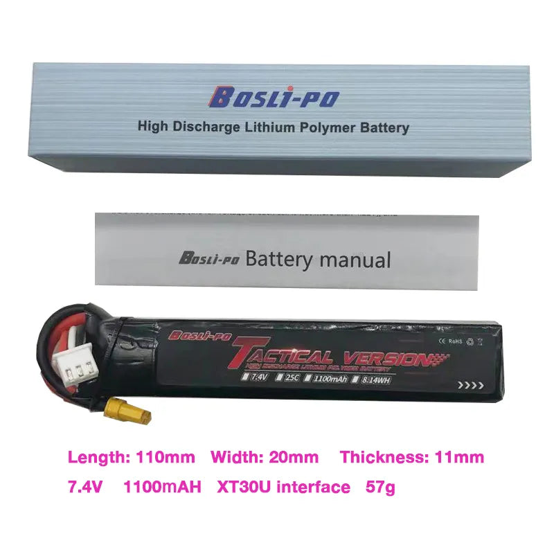 High-end 7.4V high-capacity lithium battery