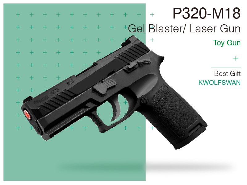 SIG SAUER P320 M18 Gel Blaster Laser Tag Pistol Toy Gun