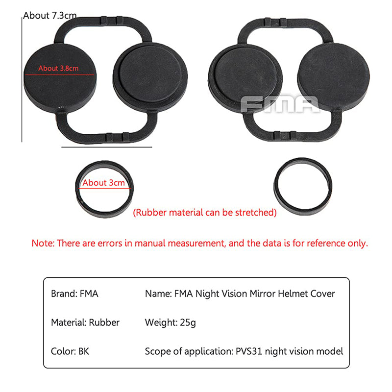 FMA PVS31 Night Vision Lens Cover Rubber