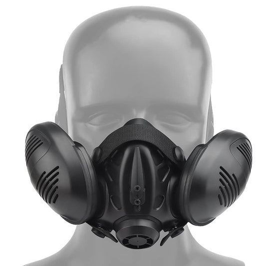 Tactical Respirator Mask Helmet Half Face Gas Mask