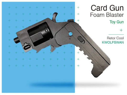 card revolver toy gun