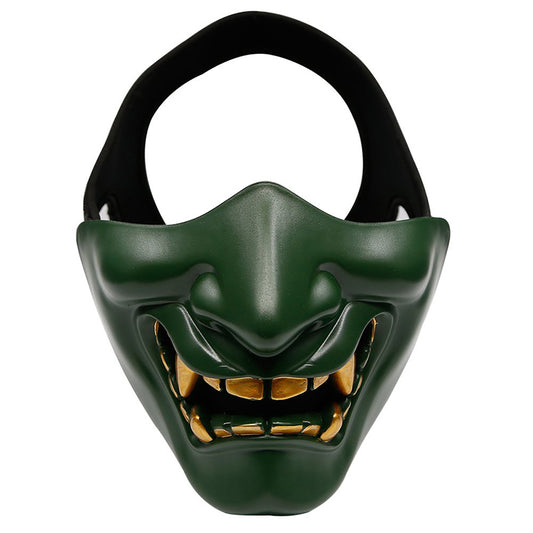 Half Face Mask Devil Smile Halloween Party Mask