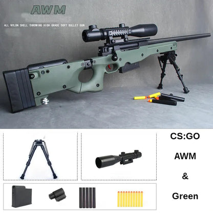 AWM Bolt Action Shell Ejecting Foam Blaster