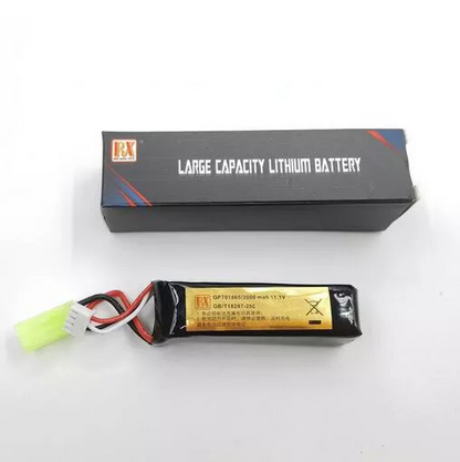 RX Tamiya Plug Lithium Battery 2000mah 11.1v for Gel Blaster KWOLFSWAN