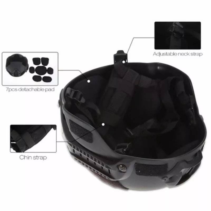 Camo MICH2000 Head Protective ABS Tactical Helmet