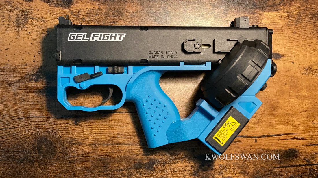 DR-12 Quasar gel blaster from Cyberpunk 2077 unique outlooks and great performence
