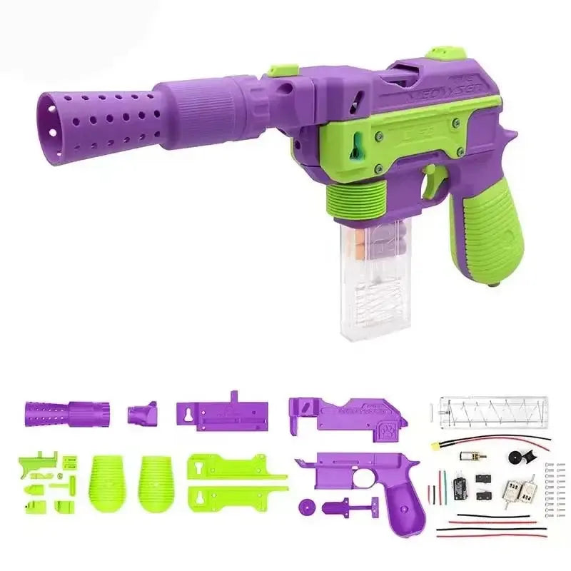 Full Auto 3D Print Flywheel Foam Blaster