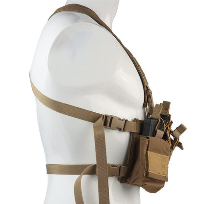 Tactical Vest MOLLE Chest Rig with 5.56 /9mm Mag Pouch