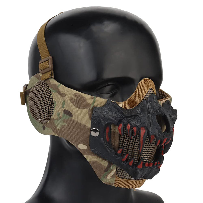Tactical Foldable Mesh Skull Mask