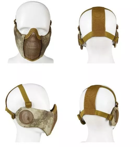 V1 Steel Mesh Tactical Protective Mask with Ears Protection