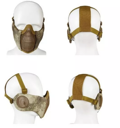 V1 Steel Mesh Tactical Protective Mask with Ears Protection