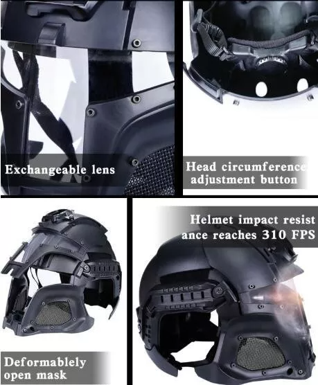 WST Full Face Medieval Tactical Helmet